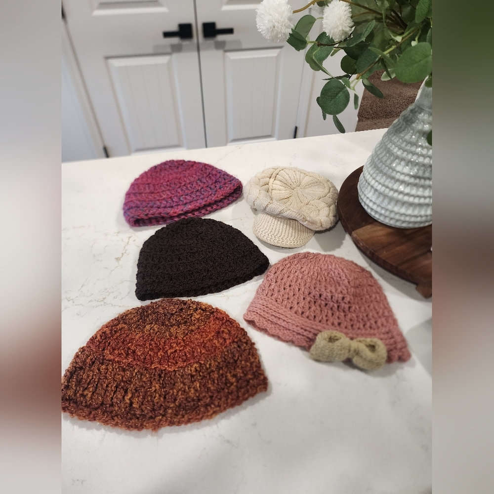 Four Womans Hats. Price for All! CREAM NOT Included!